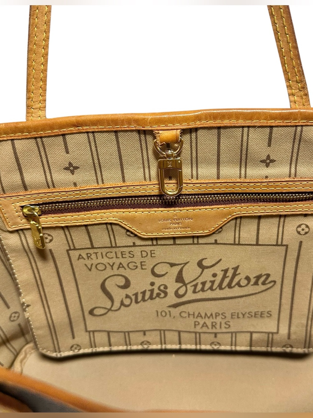 Louis Vuitton Monogram & Vachetta Leather Neverfull PM Tote - Picture 7 of 16